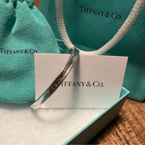 Tiffany & Co Narrow Silver Cuff Bracelet